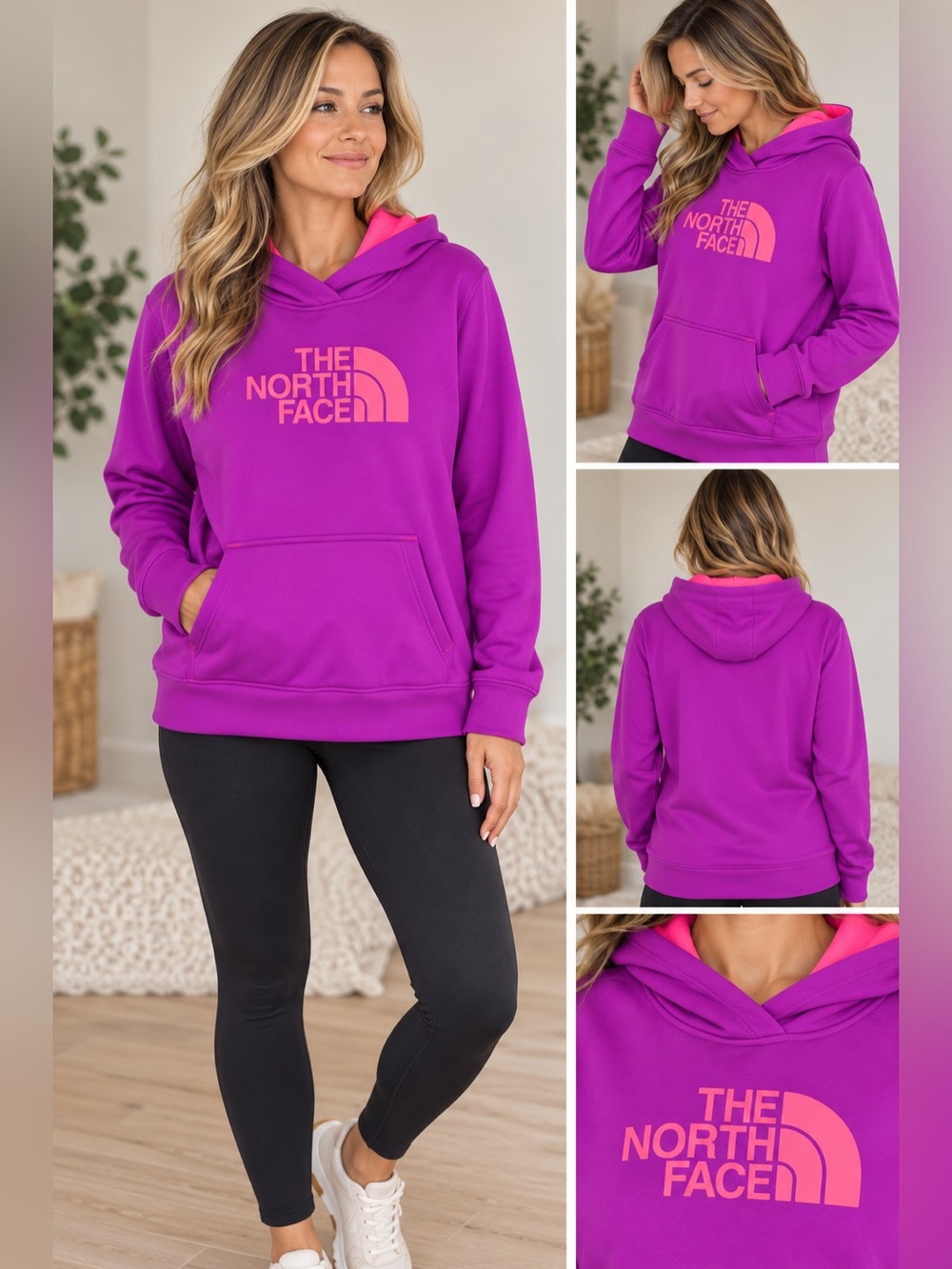 The North Face Half Dome Hoodie XXL Purple Pink Fleece Gorpcore Dopamine